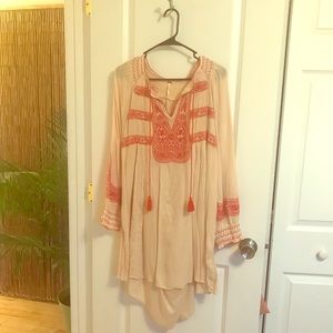 Free People Wind Willow Mini Dress - slip included